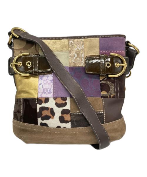 COACH（コーチ）COACH (コーチ) パッチワークショルダーバッグ マルチカラーの古着・服飾アイテム