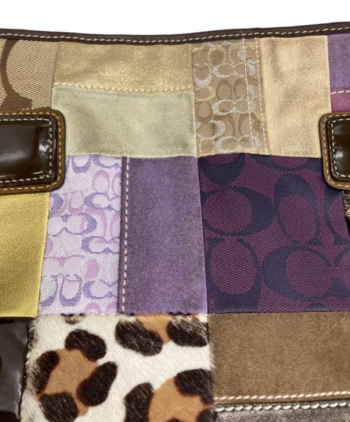 COACH（コーチ）COACH (コーチ) パッチワークショルダーバッグ マルチカラーの古着・服飾アイテム