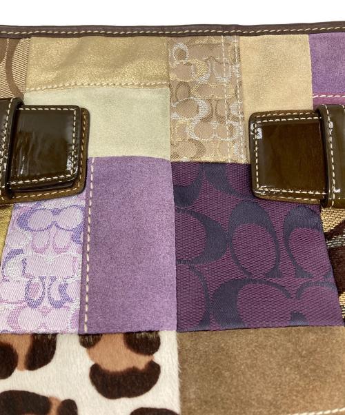 COACH（コーチ）COACH (コーチ) パッチワークショルダーバッグ マルチカラーの古着・服飾アイテム
