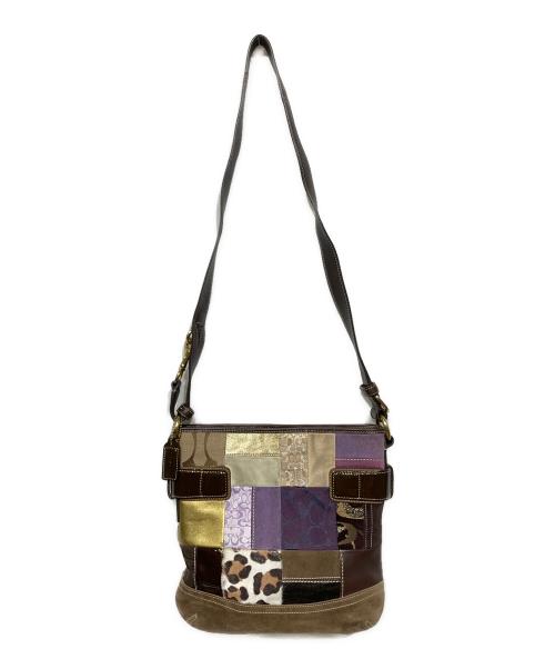 COACH（コーチ）COACH (コーチ) パッチワークショルダーバッグ マルチカラーの古着・服飾アイテム
