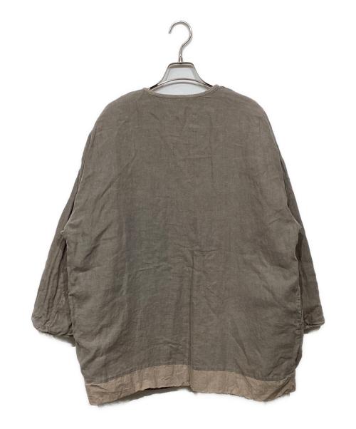 nest Robe（ネストローブ）nest Robe (ネストローブ) コットンラミー キルティング リバーシブルジャケット　01223-1011-1 グレー サイズ:Fの古着・服飾アイテム