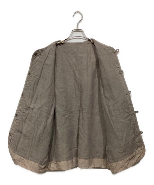 nest Robe（ネストローブ）nest Robe (ネストローブ) コットンラミー キルティング リバーシブルジャケット　01223-1011-1 グレー サイズ:Fの古着・服飾アイテム