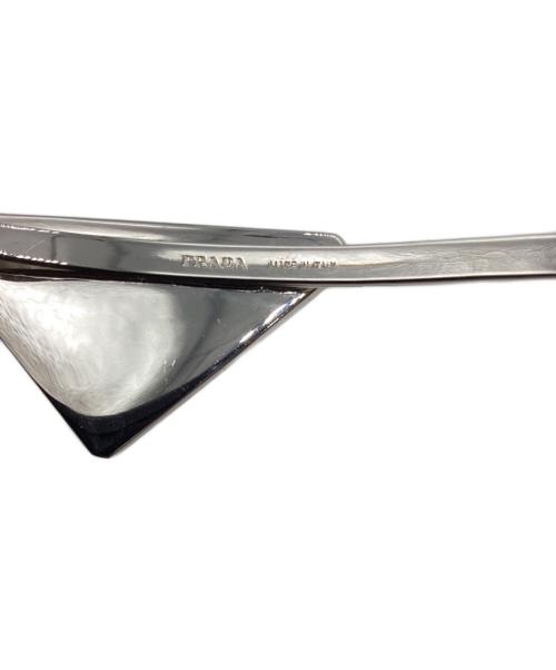 PRADA（プラダ）PRADA (プラダ) エナメルメタルヘアピン ピンク×シルバーの古着・服飾アイテム