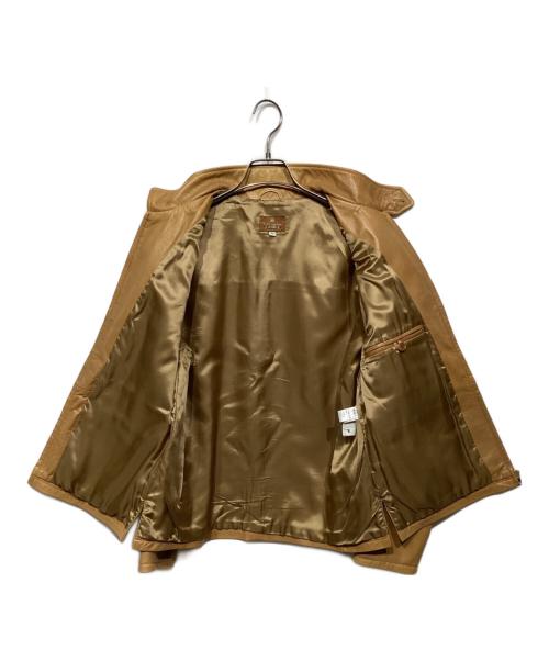 Y.Akamine（ワイアカミネ）Y.Akamine (ワイアカミネ) BEAMS F (ビームスエフ) ゴートレザージャケット ブラウン サイズ:Sの古着・服飾アイテム