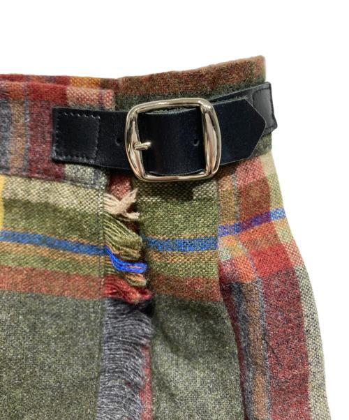 O'NEIL OF DUBLIN（オニールオブダブリン）O'NEIL OF DUBLIN (オニールオブダブリン) チェックラップスカート マルチカラー サイズ:38の古着・服飾アイテム