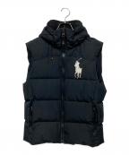 POLO RALPH LAURENポロ・ラルフローレン）の古着「ビッグポニー ダウンベスト」｜ブラック