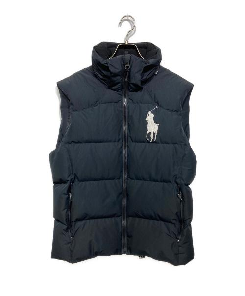 POLO RALPH LAUREN（ポロ・ラルフローレン）POLO RALPH LAUREN (ポロ・ラルフローレン) ビッグポニー ダウンベスト ブラック サイズ:Mの古着・服飾アイテム