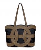 BORBONESEボルボネーゼ）の古着「ALL ROUND SHOPPER MEDIUM 910100520055311」｜ブラウン