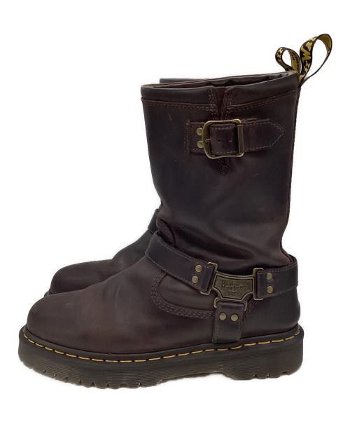 Dr.Martens（ドクターマーチン）Dr.Martens (ドクターマーチン) ANISTONE HI エンジニアブーツ ブラウン サイズ:Uk8の古着・服飾アイテム