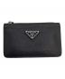 PRADA（プラダ）の古着「SAFFIANO TRIANGOLO カード・コインケース」｜ブラック