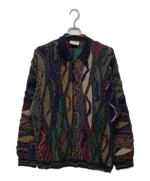 Coogi（クージー）Coogi (クージー) 3Dポロシャツ ネイビー サイズ:Mの古着・服飾アイテム