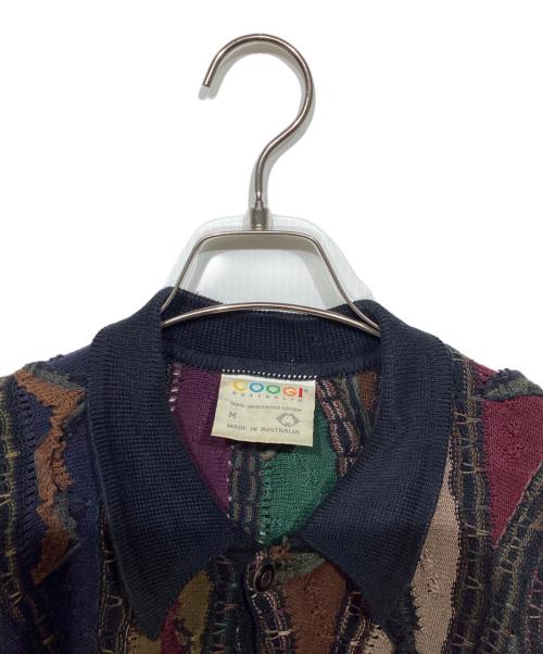 Coogi（クージー）Coogi (クージー) 3Dポロシャツ ネイビー サイズ:Mの古着・服飾アイテム