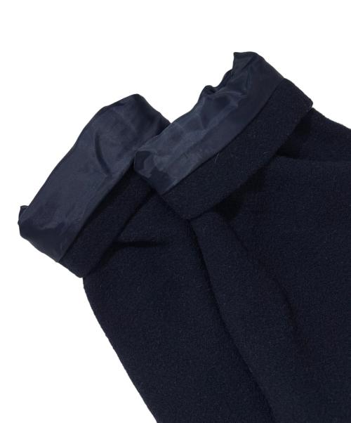 mizuiro-ind（ミズイロインド）mizuiro-ind (ミズイロインド) ウールブレンドスタンドカラーコート ネイビー サイズ:記載なしの古着・服飾アイテム