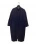 mizuiro-ind（ミズイロインド）の古着「ウールブレンドスタンドカラーコート」｜ネイビー