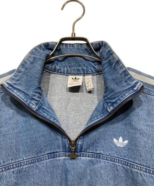 adidas（アディダス）adidas (アディダス) デニムクロップド トラックトップ インディゴ サイズ:Lの古着・服飾アイテム