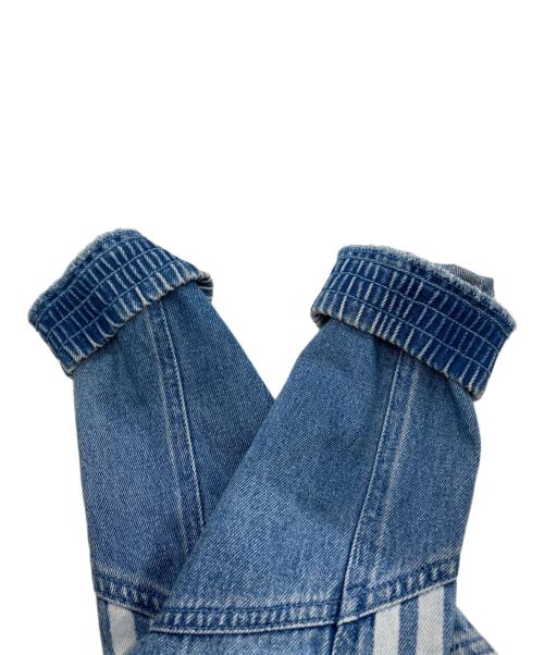 adidas（アディダス）adidas (アディダス) デニムクロップド トラックトップ インディゴ サイズ:Lの古着・服飾アイテム