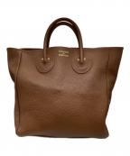 YOUNG & OLSEN The DRYGOODS STOREヤングアンドオルセン ザ ドライグッズストア）の古着「レザートートバッグ M」｜ブラウン