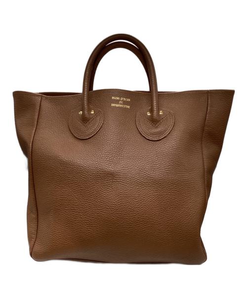 YOUNG & OLSEN The DRYGOODS STORE（ヤングアンドオルセン ザ ドライグッズストア）YOUNG & OLSEN The DRYGOODS STORE (ヤングアンドオルセン ザ ドライグッズストア) レザートートバッグ M ブラウンの古着・服飾アイテム