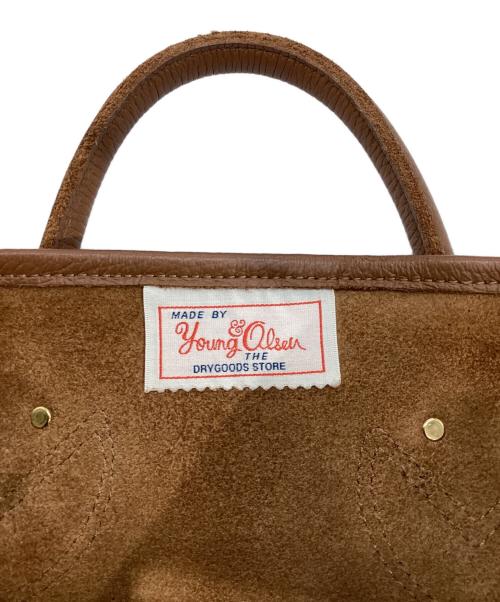 YOUNG & OLSEN The DRYGOODS STORE（ヤングアンドオルセン ザ ドライグッズストア）YOUNG & OLSEN The DRYGOODS STORE (ヤングアンドオルセン ザ ドライグッズストア) レザートートバッグ M ブラウンの古着・服飾アイテム