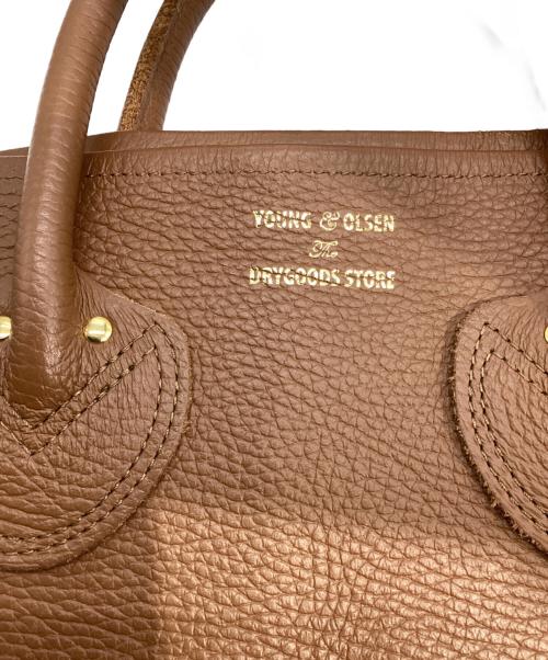 YOUNG & OLSEN The DRYGOODS STORE（ヤングアンドオルセン ザ ドライグッズストア）YOUNG & OLSEN The DRYGOODS STORE (ヤングアンドオルセン ザ ドライグッズストア) レザートートバッグ M ブラウンの古着・服飾アイテム