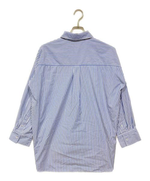 lounge WRAY（ラウンジレイ）lounge WRAY (ラウンジレイ) オーバーサイズシャツ ホワイト×ブルー サイズ:Freeの古着・服飾アイテム