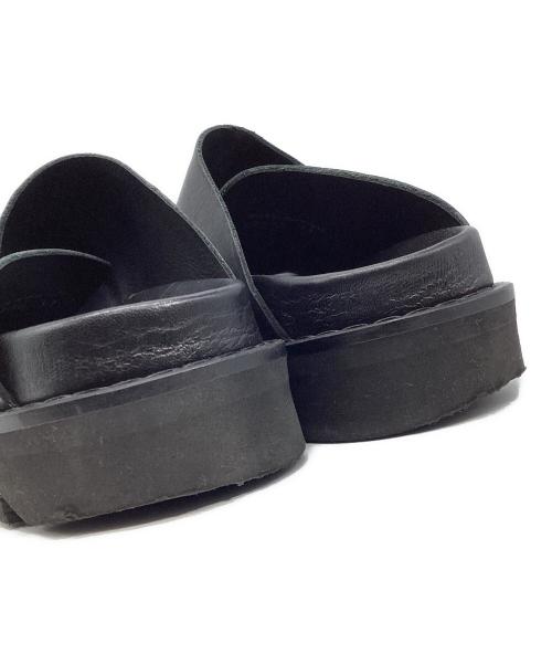 TOGA（トーガ）TOGA (トーガ) レザーバックルベルトサンダル ブラック サイズ:37の古着・服飾アイテム