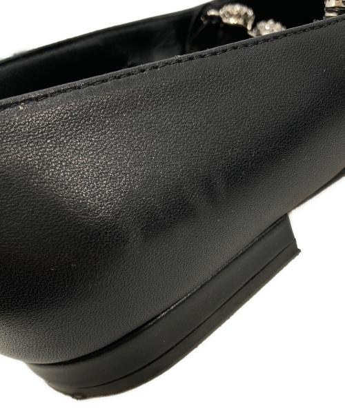 sergio rossi（セルジオロッシ）sergio rossi (セルジオロッシ) ビジューパンプス ブラック サイズ:37の古着・服飾アイテム