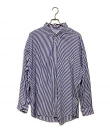 TRISECT 2 JOURNAL STANDARD×THOMAS MASON（トライセクトツー ジャーナルスタンダード×トーマスメイソン）の古着「ストライプシャツ」｜ブルー×ホワイト