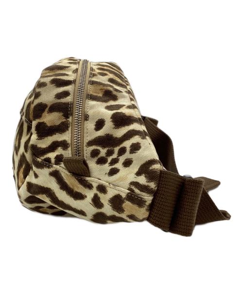 PORTER（ポーター）PORTER (ポーター) レオパードボディバッグ ベージュ×ブラウンの古着・服飾アイテム