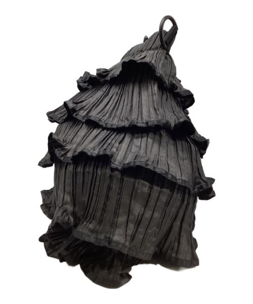 PLEATS PLEASE（プリーツプリーズ）PLEATS PLEASE (プリーツプリーズ) プリーツフリルショルダーバッグ ブラックの古着・服飾アイテム
