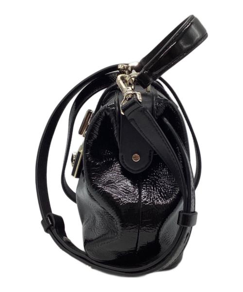 Kate Spade（ケイトスペード）Kate Spade (ケイトスペード) レメディ パテント 2WAYミニショルダーバッグPXR00336 ブラックの古着・服飾アイテム