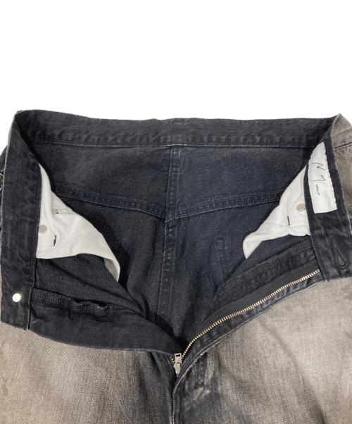 ANCELLM（アンセルム）ANCELLM (アンセルム) AGING WIDE 5P DENIM PANTS ANC-PT59 ブラック サイズ:2の古着・服飾アイテム