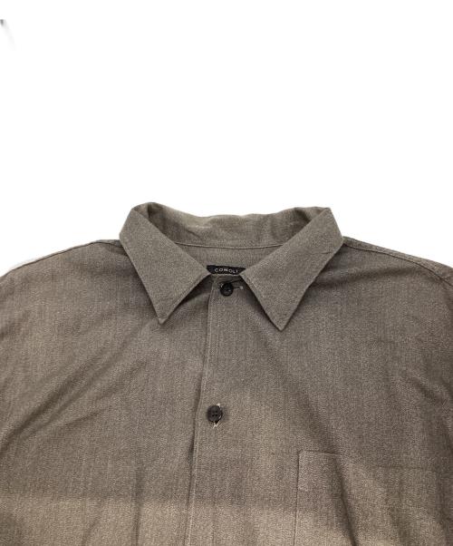COMOLI（コモリ）COMOLI (コモリ) ヨリ杢 オープンカラーシャツ グレー サイズ:2の古着・服飾アイテム
