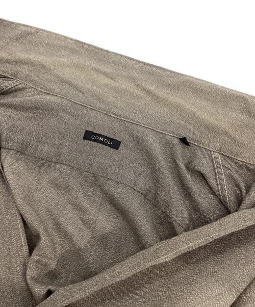 COMOLI（コモリ）COMOLI (コモリ) ヨリ杢 オープンカラーシャツ グレー サイズ:2の古着・服飾アイテム