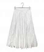 mizuiro-indミズイロインド）の古着「ボリュームフレアスカート」｜ホワイト
