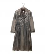 ISSEY MIYAKEイッセイミヤケ）の古着「メタリック2Bデザインコート」｜グレー
