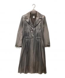 ISSEY MIYAKE（イッセイミヤケ）の古着「メタリック2Bデザインコート」｜グレー