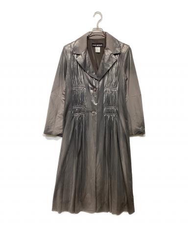 ISSEYMIYAKE イッセイミヤケ メタリック2Bデザインコート 値段交渉可 中古・古着通販】ISSEY MIYAKE (イッセイミヤケ) メタリック2Bデザイン