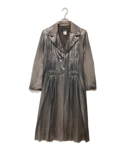 ISSEY MIYAKE（イッセイミヤケ）ISSEY MIYAKE (イッセイミヤケ) メタリック2Bデザインコート グレー サイズ:2の古着・服飾アイテム