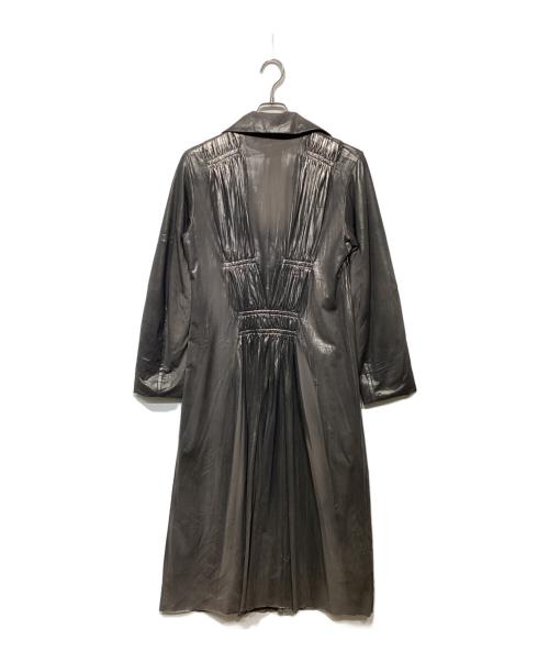 ISSEY MIYAKE（イッセイミヤケ）ISSEY MIYAKE (イッセイミヤケ) メタリック2Bデザインコート グレー サイズ:2の古着・服飾アイテム