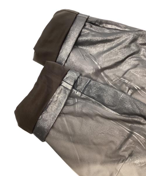 ISSEY MIYAKE（イッセイミヤケ）ISSEY MIYAKE (イッセイミヤケ) メタリック2Bデザインコート グレー サイズ:2の古着・服飾アイテム