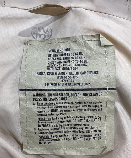 US ARMY（ユーエスアーミー）US ARMY (ユーエスアーミー) 00'S 　ECWCS COLD WEATHER  PARKA ベージュ×カーキ サイズ:MEDIUM-SHORTの古着・服飾アイテム