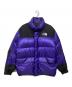 THE NORTH FACE（ザ ノース フェイス）の古着「ダウンジャケット」｜パープル×ブラック