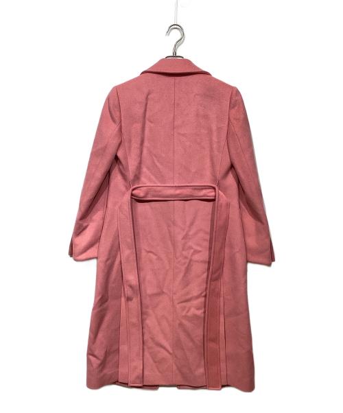 MAX&Co.（マックスアンドコー）MAX&Co. (マックスアンドコー) ボタンレス ウールロングコート ピンク サイズ:36の古着・服飾アイテム