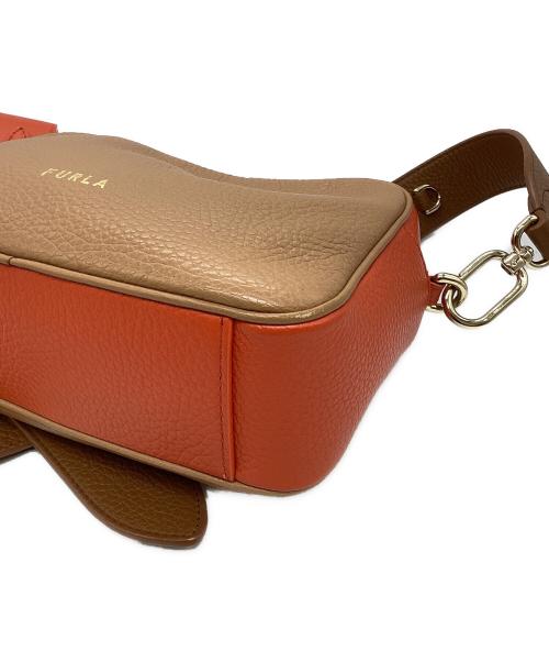 FURLA（フルラ）FURLA (フルラ) REAL ミニ クロスボディ ショルダーバッグWB00243 ブラウン×オレンジの古着・服飾アイテム