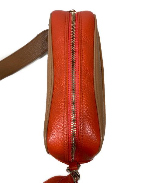 FURLA（フルラ）FURLA (フルラ) REAL ミニ クロスボディ ショルダーバッグWB00243 ブラウン×オレンジの古着・服飾アイテム
