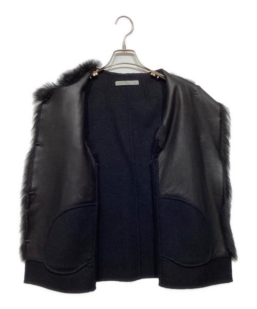 theory luxe（セオリーリュクス）theory luxe (セオリーリュクス) ムートン ファージレ ブラック サイズ:38の古着・服飾アイテム