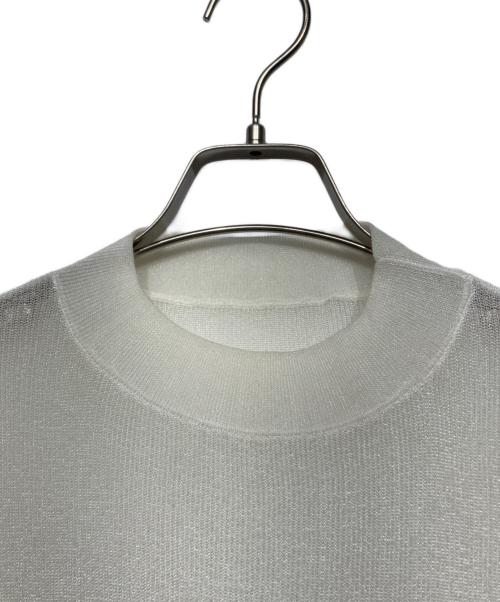 SEVEN TEN by MIHO KAWAHITO（セブン テン バイ ミホ カワヒト）SEVEN TEN by MIHO KAWAHITO (セブン テン バイ ミホ カワヒト) サテンドッキングニット ホワイト サイズ:Mの古着・服飾アイテム