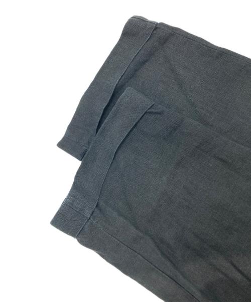 POLO RALPH LAUREN（ポロ・ラルフローレン）POLO RALPH LAUREN (ポロ・ラルフローレン) 2タックリネンパンツ ブラック サイズ:34の古着・服飾アイテム