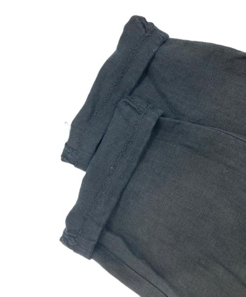 POLO RALPH LAUREN（ポロ・ラルフローレン）POLO RALPH LAUREN (ポロ・ラルフローレン) 2タックリネンパンツ ブラック サイズ:34の古着・服飾アイテム